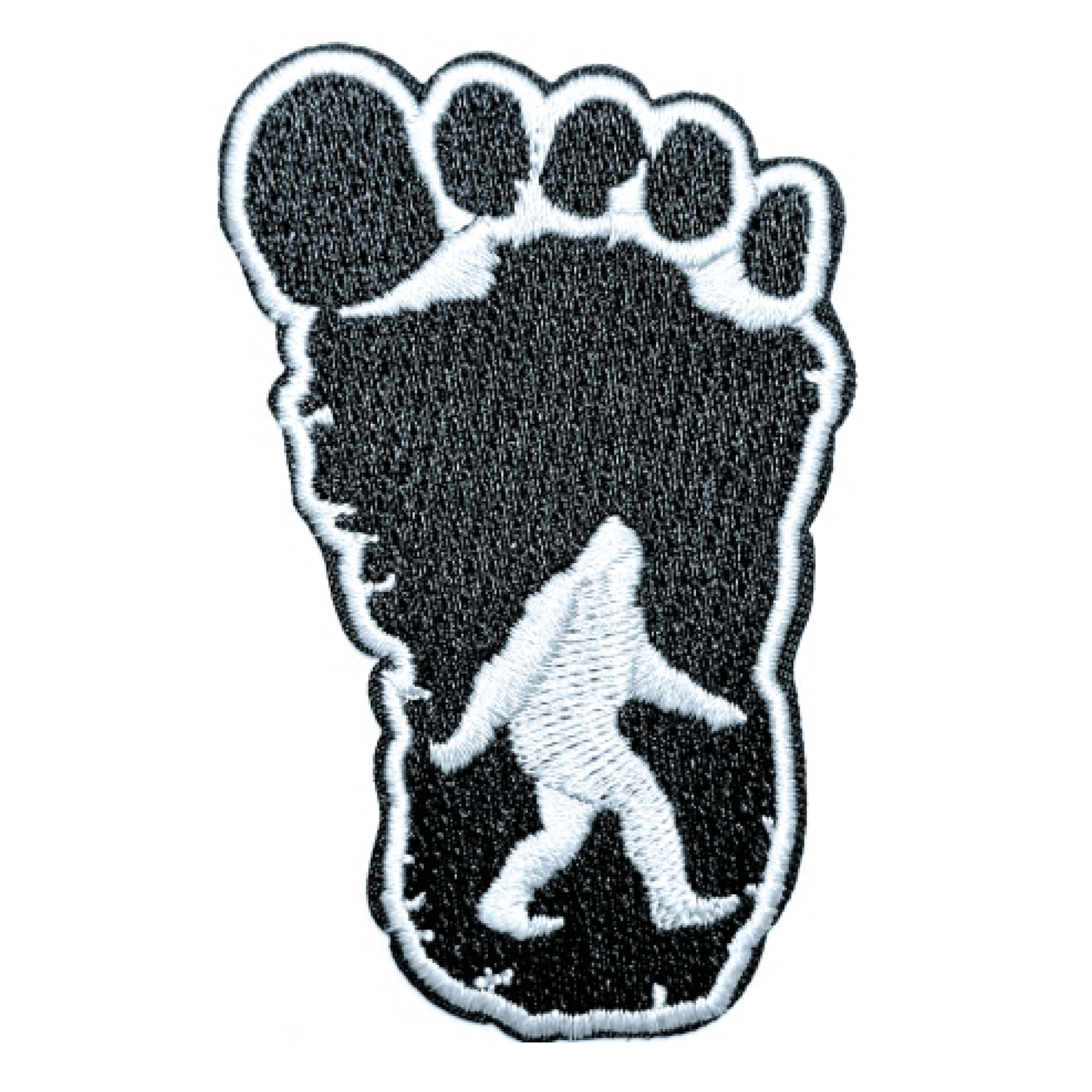 Bigfoot Footprint Embroidered Patch image 0