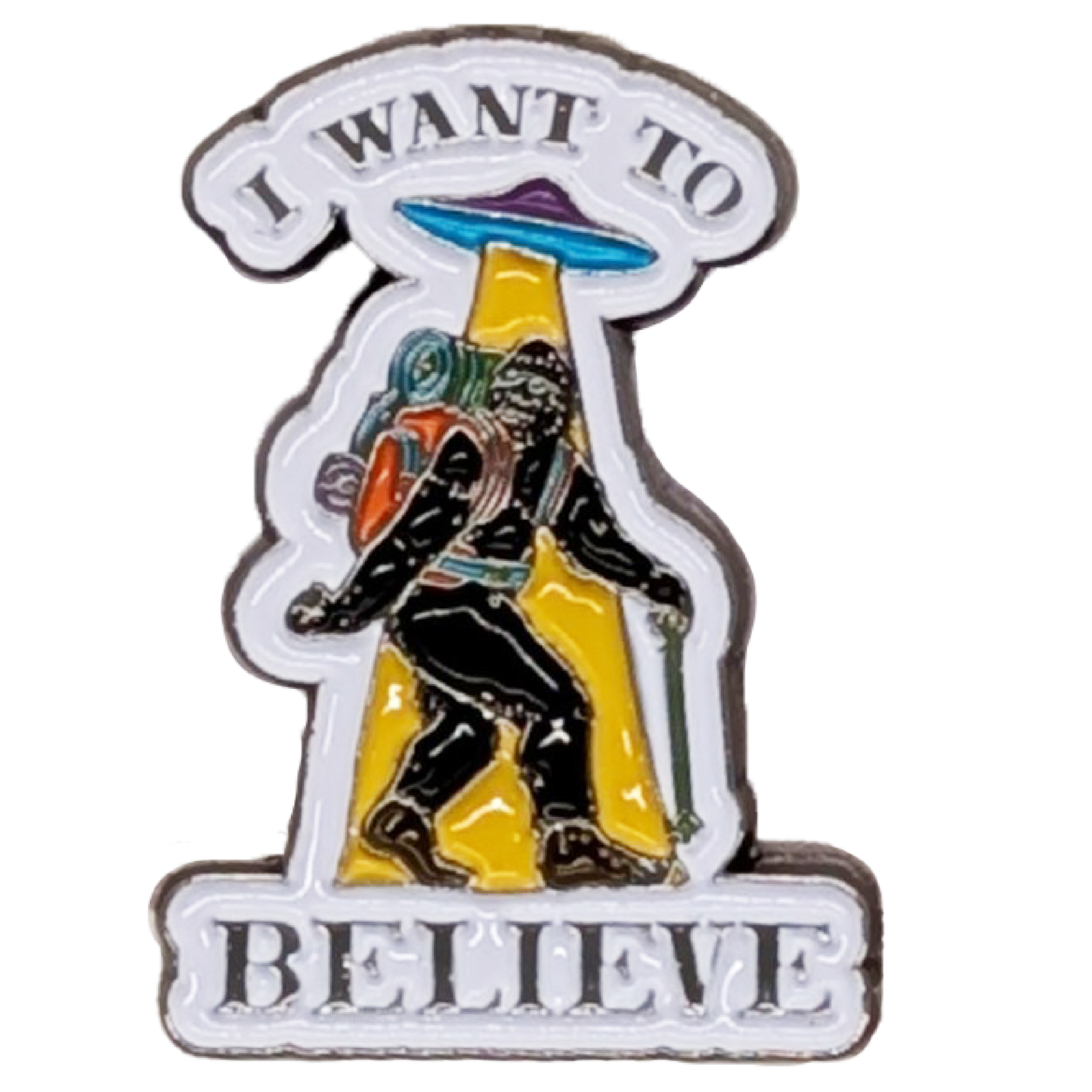 Bigfoot - I Want to Believe - Metal Lapel Pin image 0