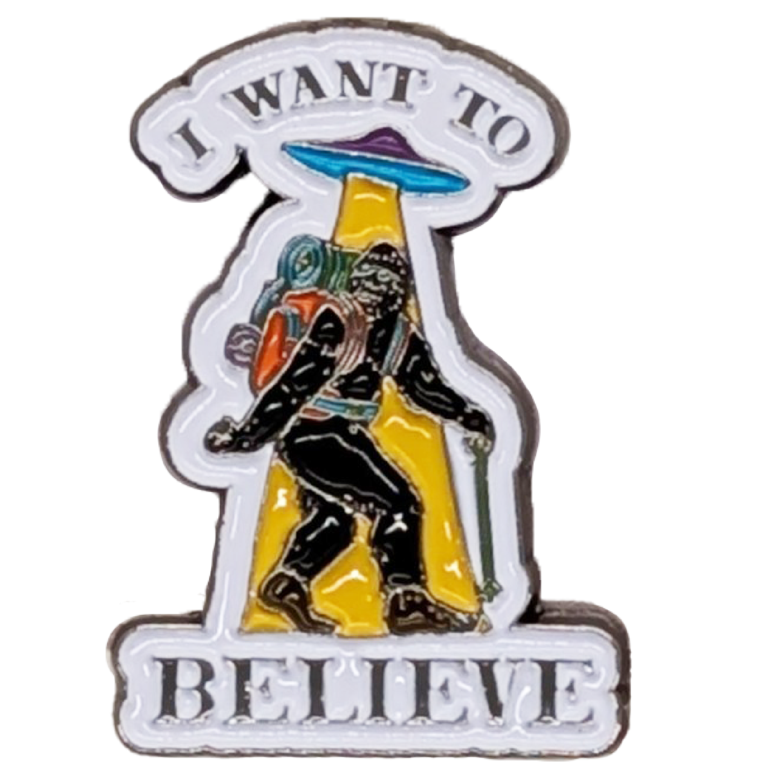 Bigfoot - I Want to Believe - Metal Lapel Pin image 0