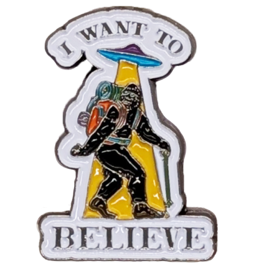 Bigfoot - I Want to Believe - Metal Lapel Pin image 0