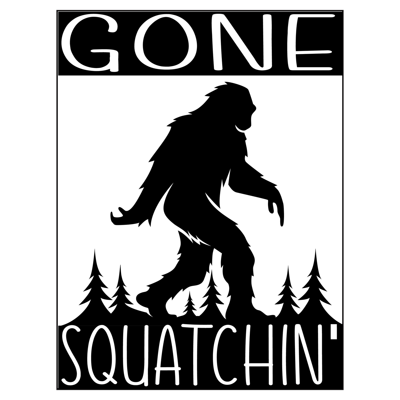 Gone Squatchin' Sticker - Mini image