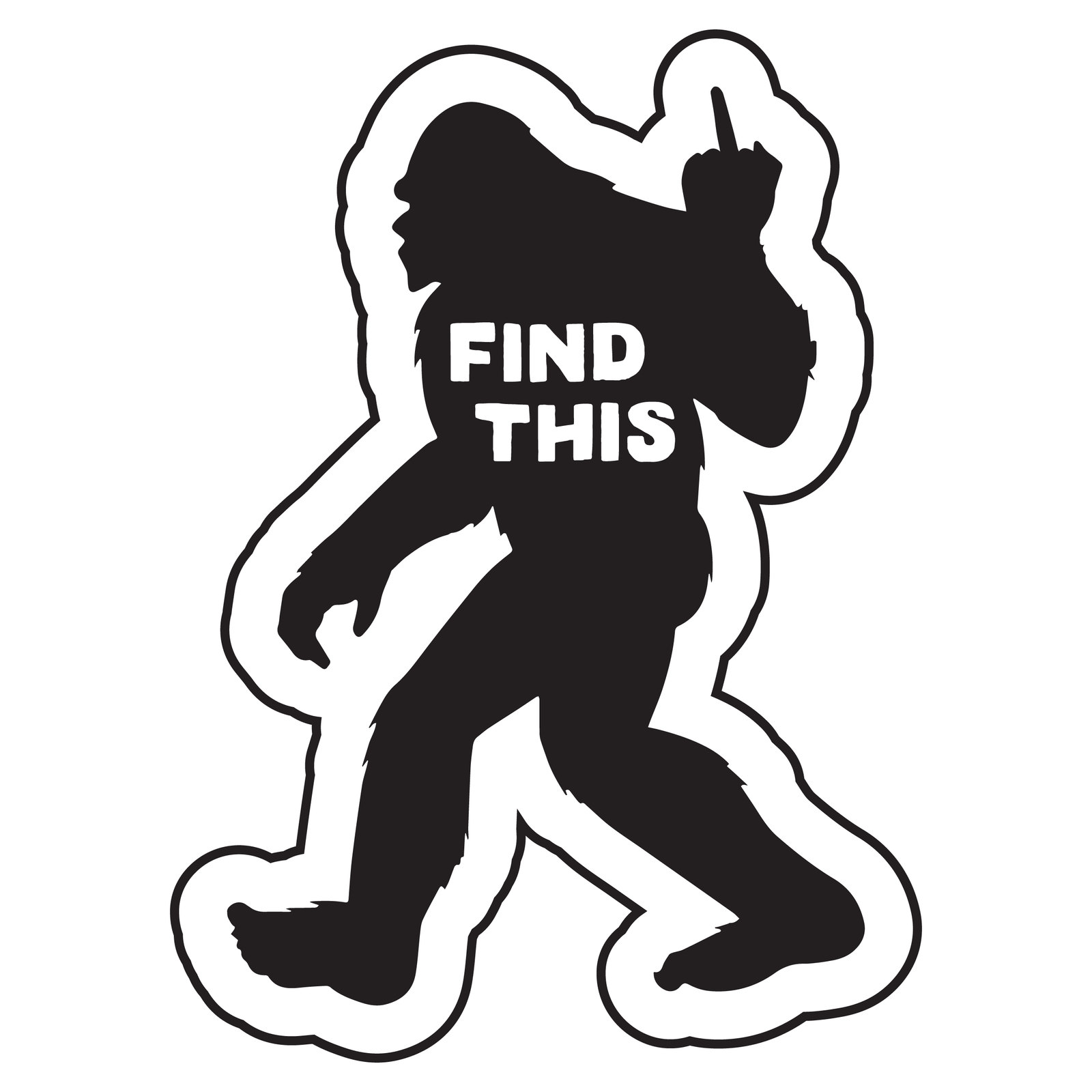 Find This Bigfoot Sticker image 0