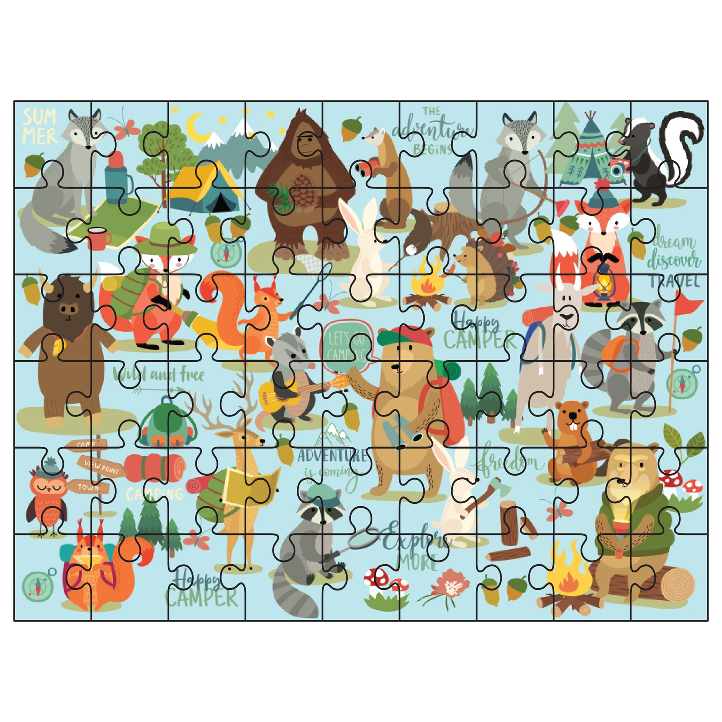 Kids Bigfoot and Friends Adventure Collection Puzzle image 2
