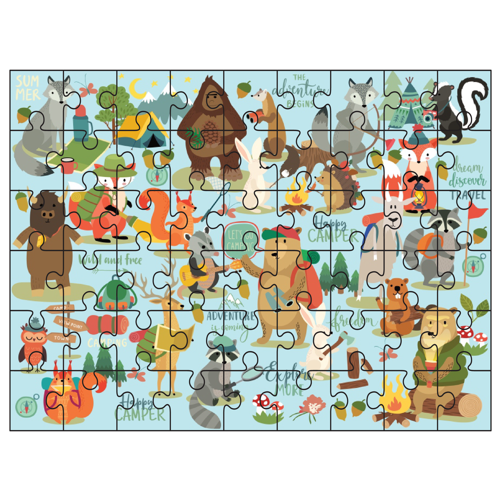 Kids Bigfoot and Friends Adventure Collection Puzzle image 2
