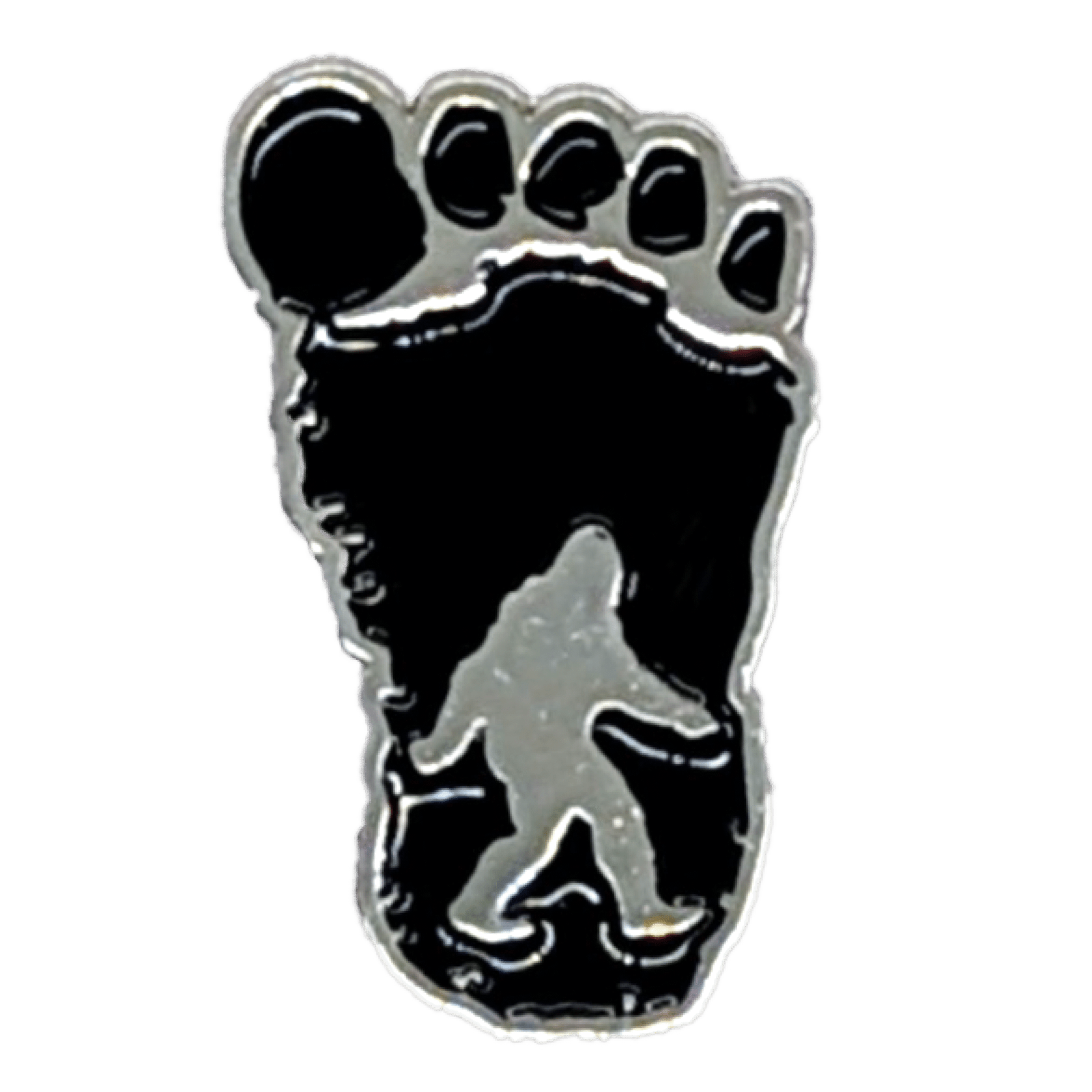 Bigfoot Footprint Lapel Pin image 1