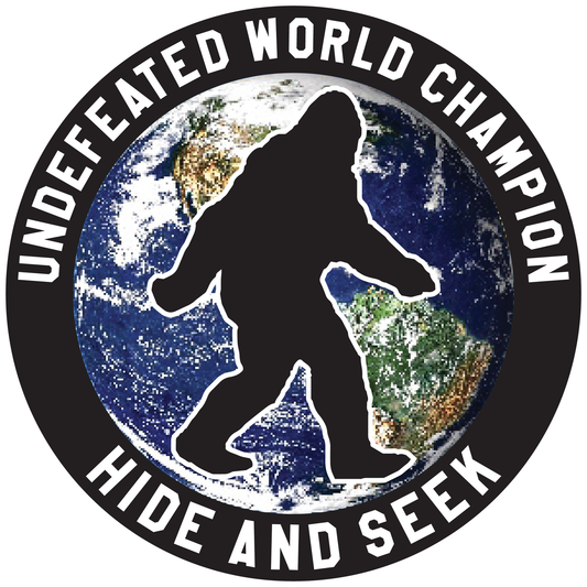 Hide and Seek Champion Bigfoot Sticker image 0