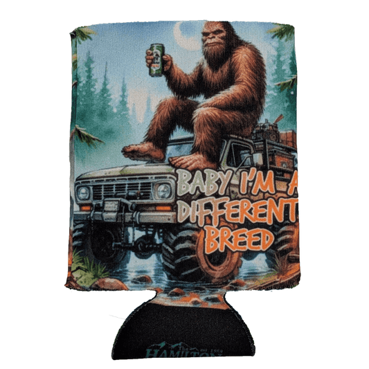 Bigfoot Different Breed Can Cooler image 0