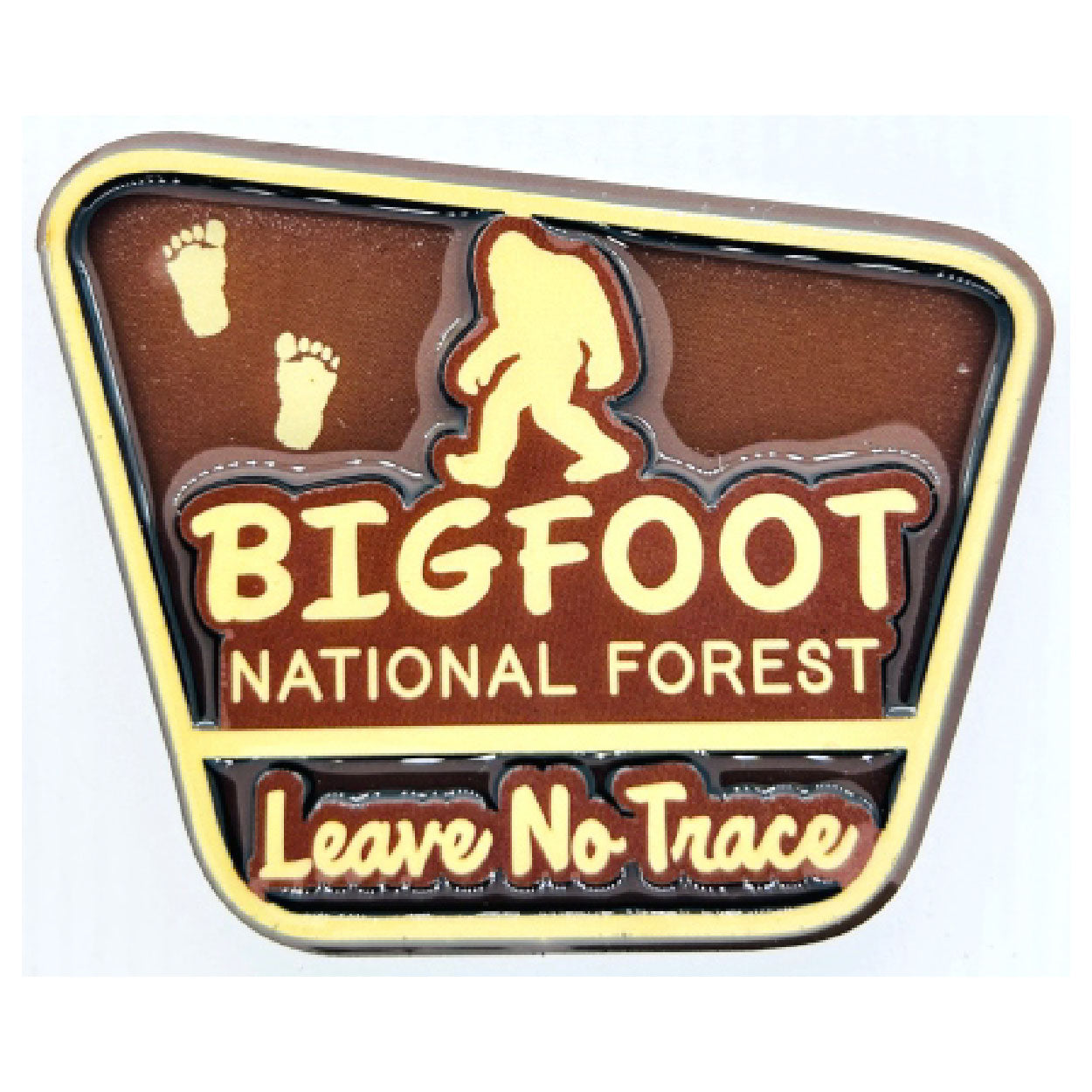 Bigfoot "Leave No Trace" National Park Sign Magnet