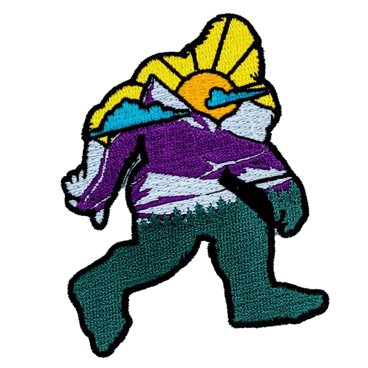 Bigfoot Colorful Outline Embroidered Patch image 0