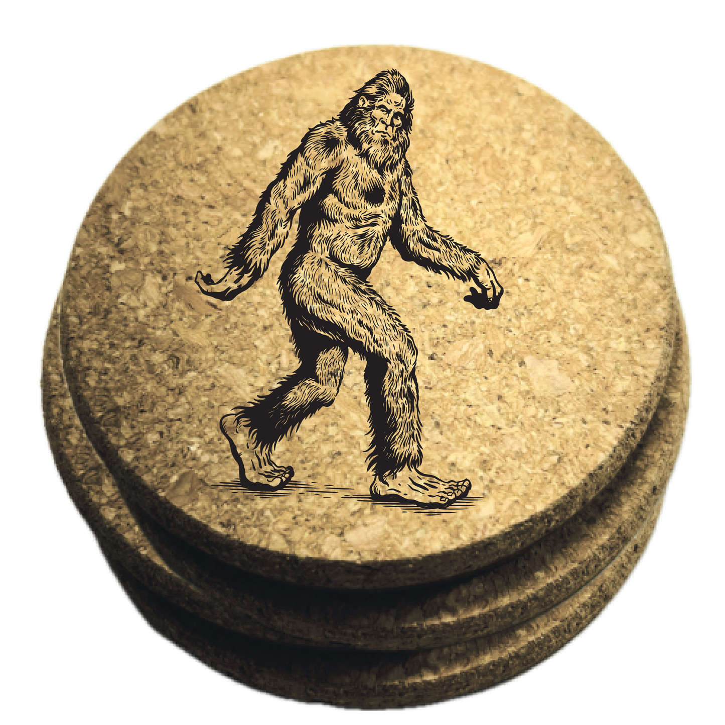Bigfoot Cork Coaster image 0