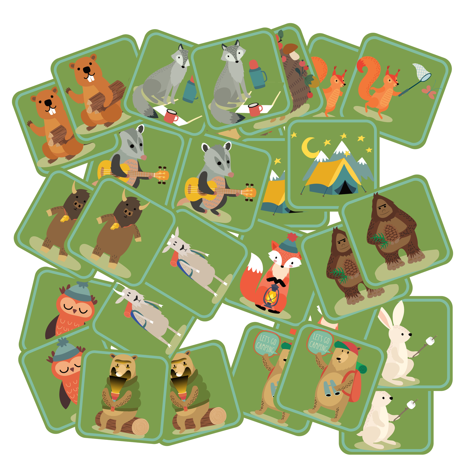 Camping Critters Matching Game image 1