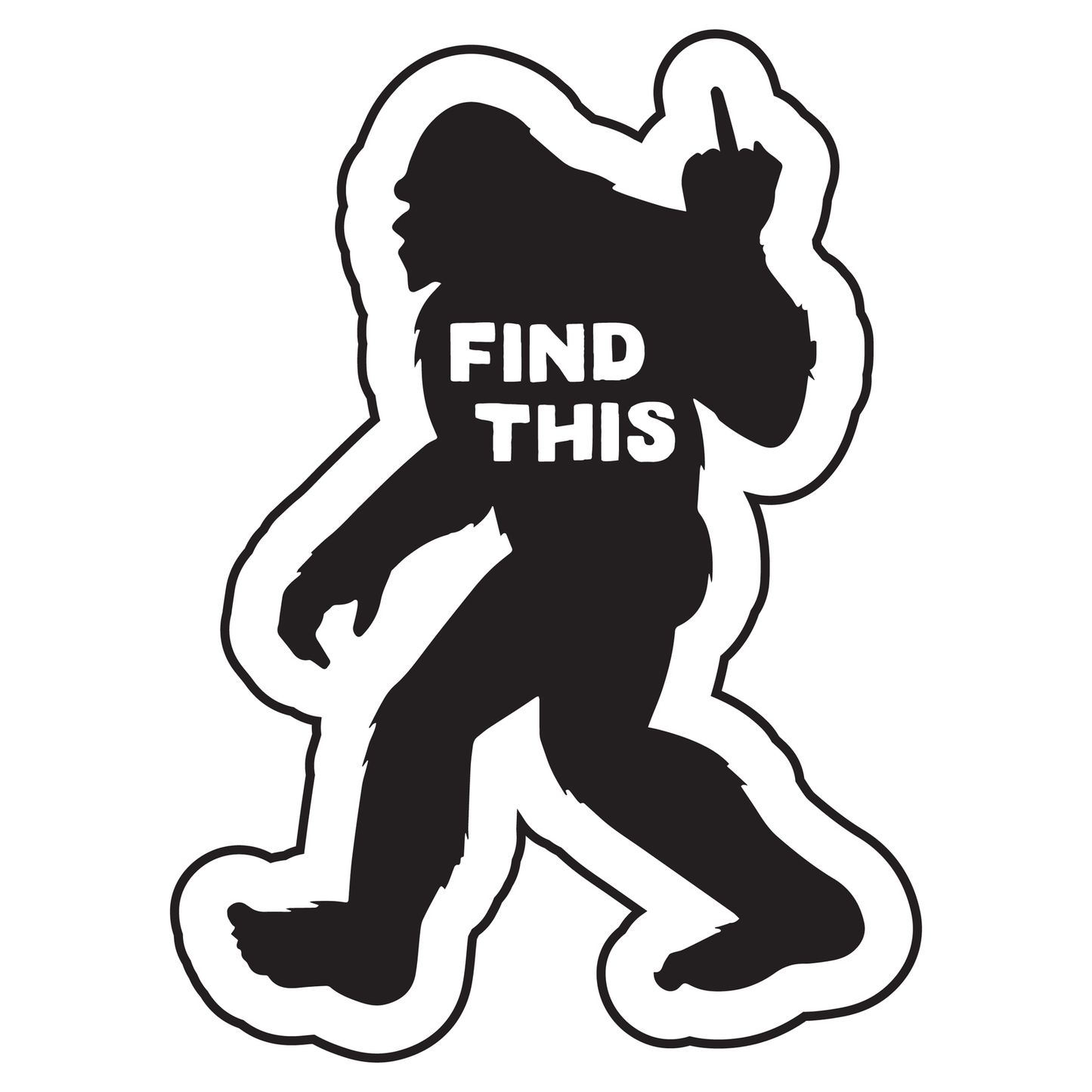 Find This Bigfoot Sticker - Mini image