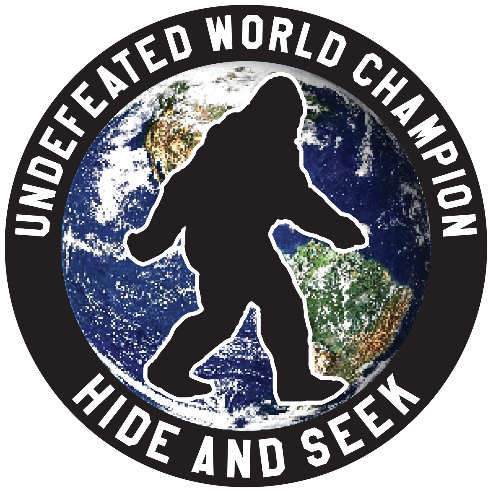 Hide and Seek Champion Bigfoot Sticker - Standard image