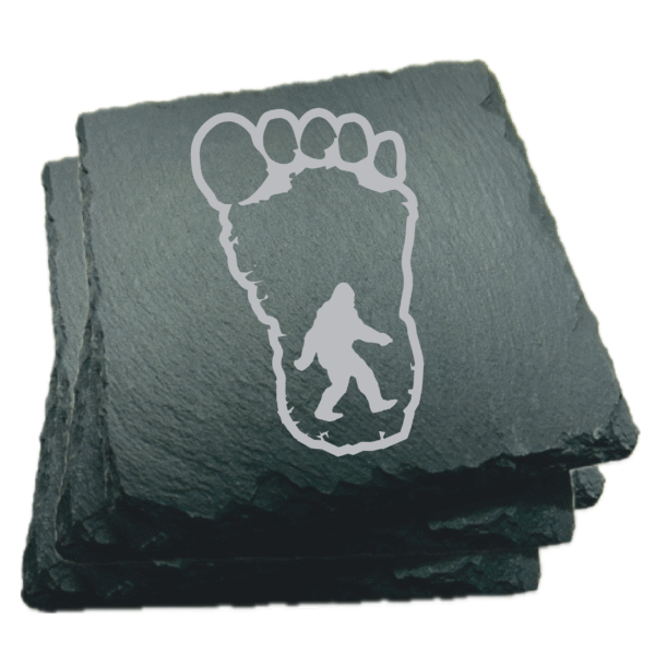 Bigfoot Laser Etched Slate Coaster