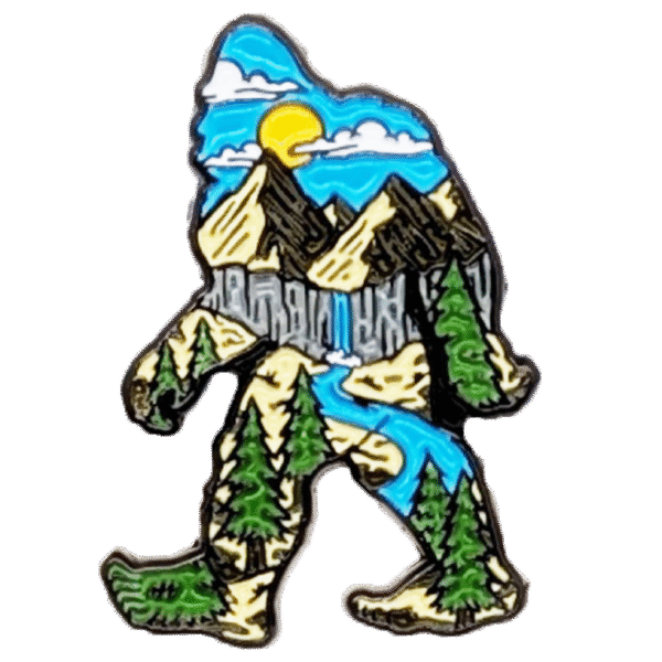Bigfoot Mtn. Scene - Metal Lapel Pin